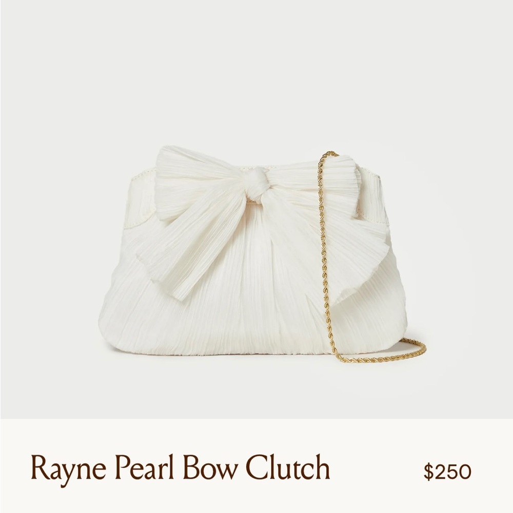 LOEFFLER RANDALL RAYNE BOW CLUTCH - ONLY WORN ONCE